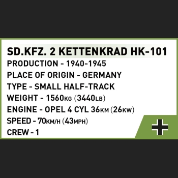 S.D.Kfz 2 Kettenkrad 176 Kl.HC WWII